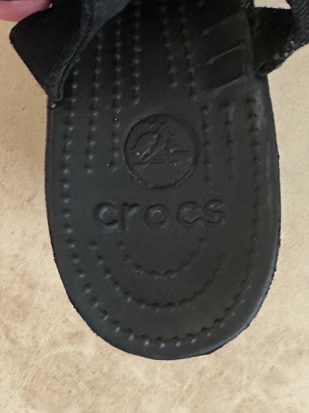 CROCS Hanalei Canvas Wedge Sandals Black 10 Lightweight Comfy Casual Summer - Picture 10 of 10